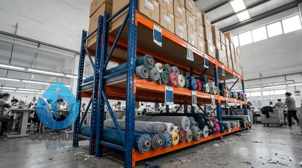Kệ trung tải 4 tầng: dài 2000 x rộng 600 x cao 2000mm 6 Hình ảnh thực tế kệ trung tải kích thước lớn 2m x 0.6m x 2m