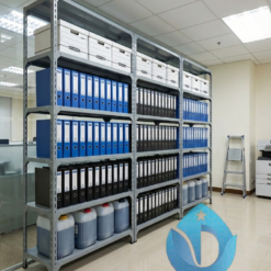 Kệ sắt v lỗ 5 tầng: dài 1200 x rộng 400 x cao 2000 4 ke-sat-v-lo-1