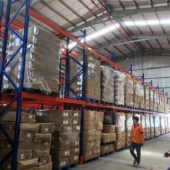 Kệ hạng nặng, kệ pallet 2 tầng: dài 2700 x rộng 1200mm x cao 4000mm 11 Kệ hạng nặng
