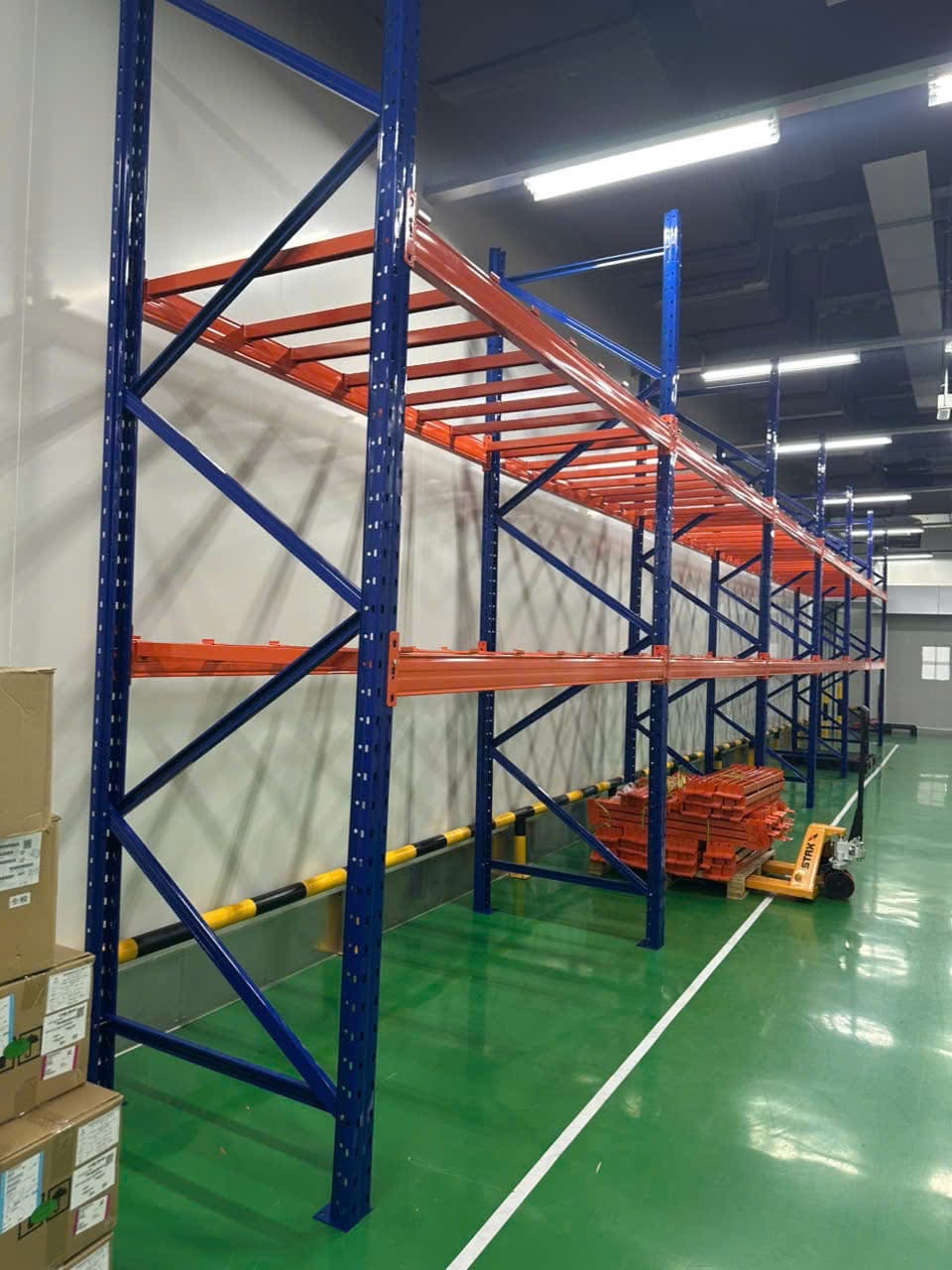 Kệ hạng nặng, kệ pallet 2 tầng: dài 2700 x rộng 1200mm x cao 4000mm 3 Kệ hạng nặng