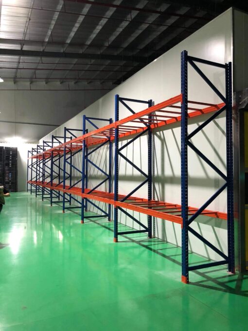 Kệ hạng nặng, kệ pallet 2 tầng: dài 2700 x rộng 1200mm x cao 4000mm 2 Kệ hạng nặng